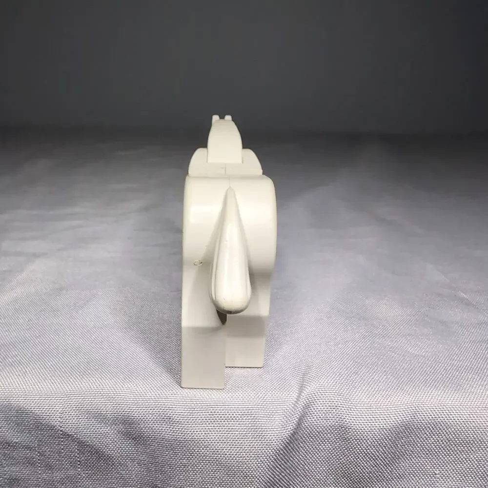 LEGO White Horse Brown Bridle Black Eyes Vintage Movable Head Replacement